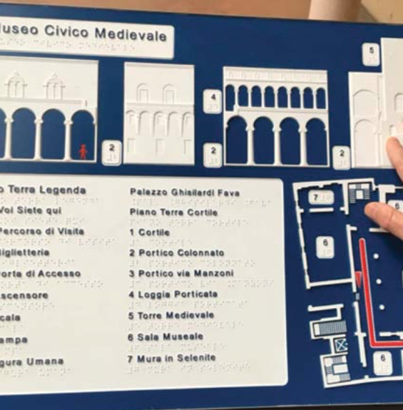 Map of the Medieval Civic Museum, Bologna